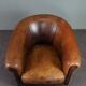 Fauteuil club en cuir de mouton