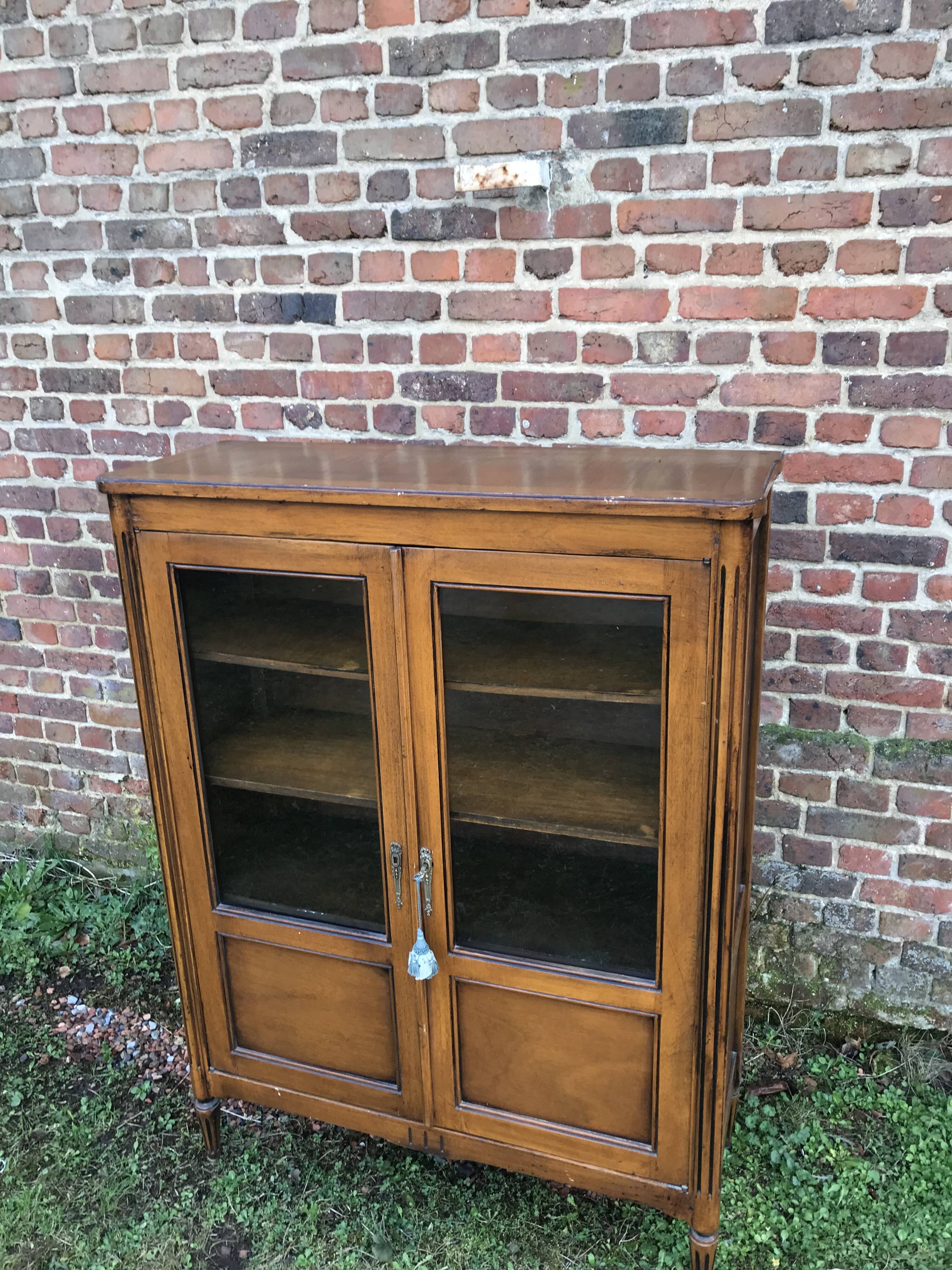 Louis XV style mahogany showcase