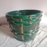 Cache pot faïencerie St Clément atelier B.letalle numeroté