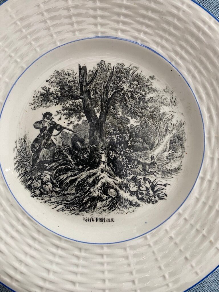 12 talking plates by Digoin