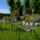 Lot de 4 chaises de jardin René Malaval