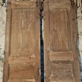 Pair of antique French oak doors – Late 19th century