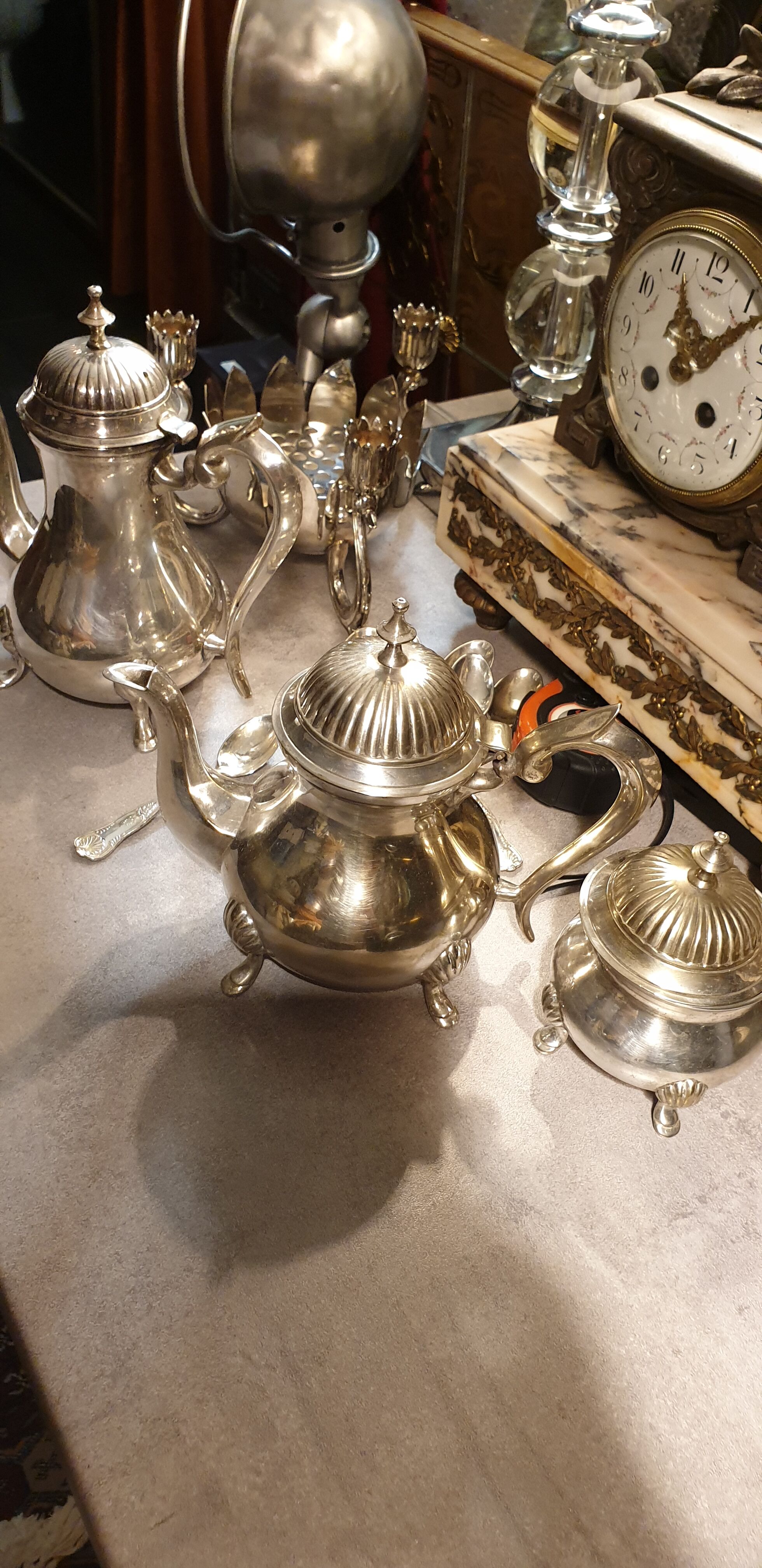 Coffee service in silver metal stamped Frionnet François,