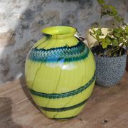 Two-tone blown glass vase from the 70s