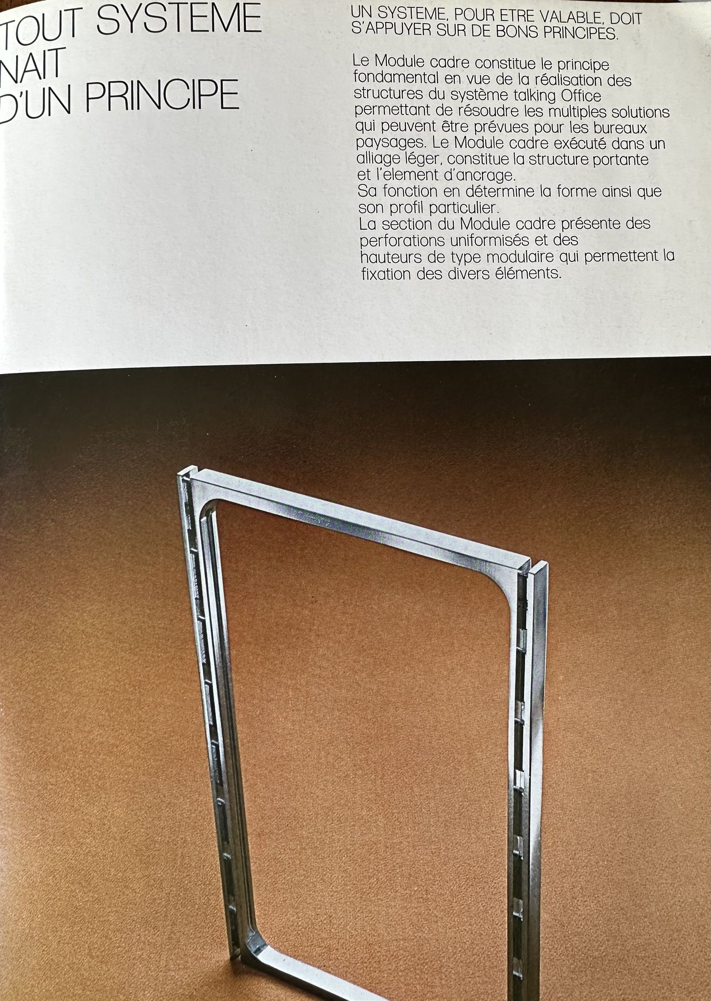 Vintage desk table 1975 in aluminum and melanin by albert rosselli for facomet