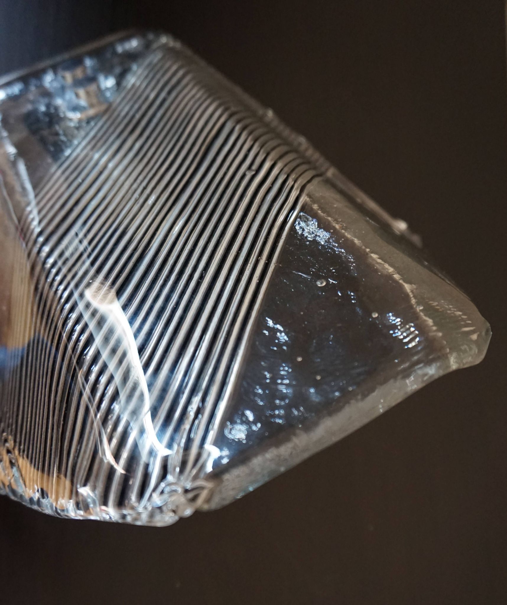 Applique en verre de Murano glacé Vetri, 1970