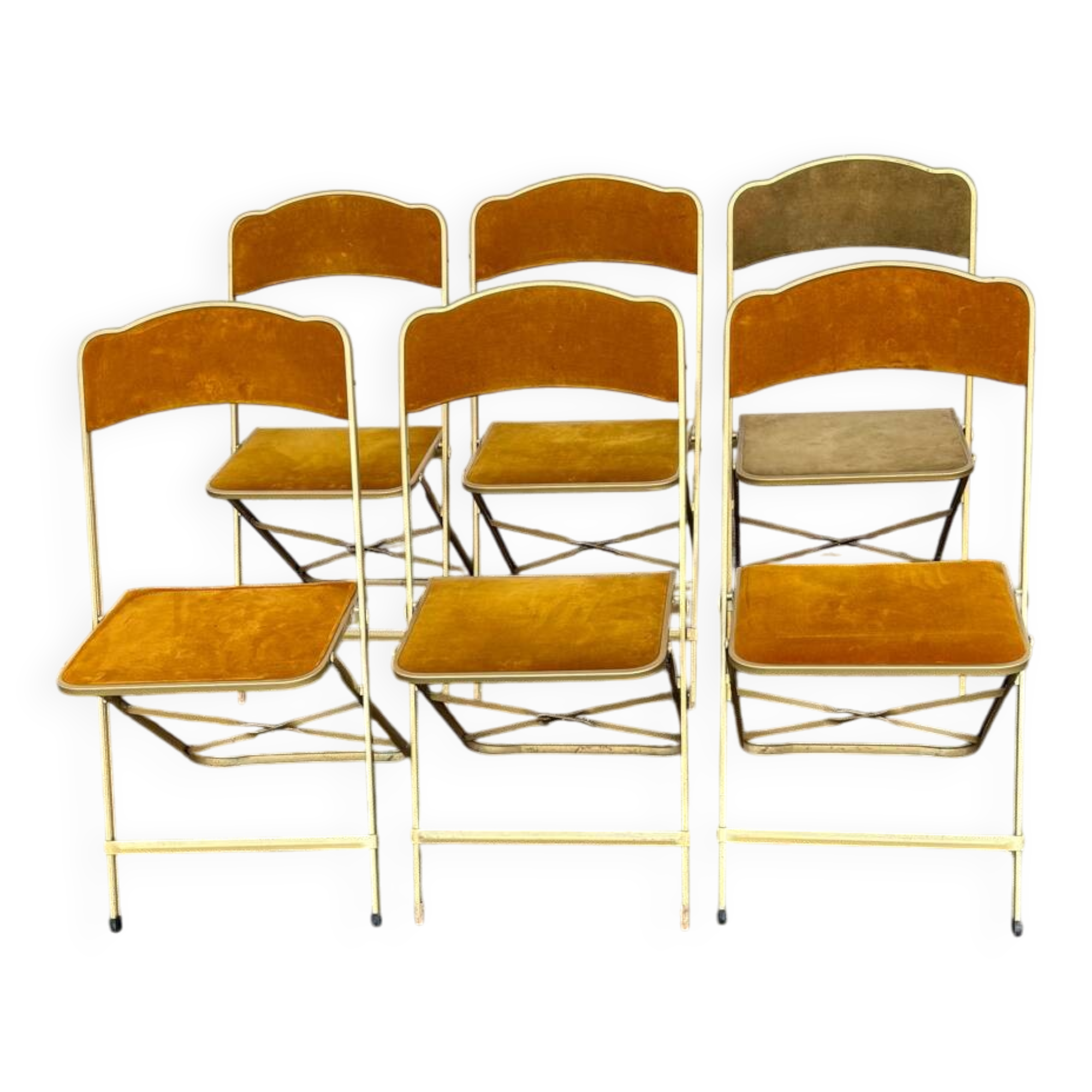 Set of 6 folding chairs