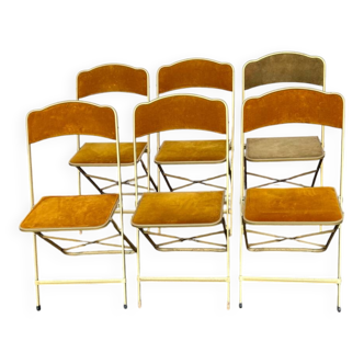 Set of 6 folding chairs