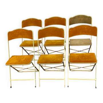 Set of 6 folding chairs
