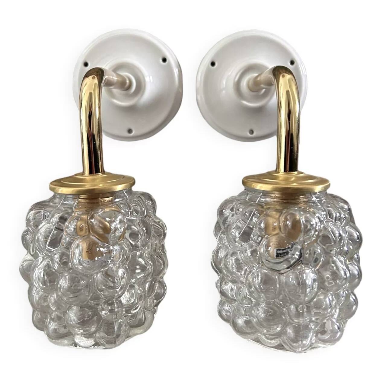 Bubble glass wall lights