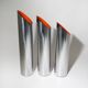 3 chrome-plated metal umbrella stands, 1970s