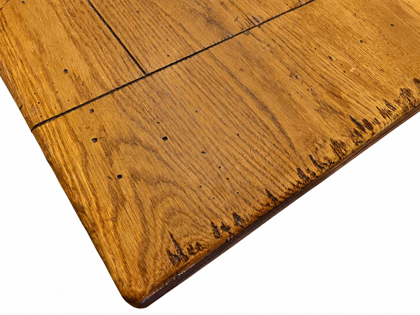 Table de ferme ancienne en chêne massif 120 cm