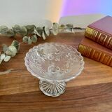 Vintage glass stemmed cup