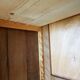 Cabinet old type pharmacy two wooden doors granitées