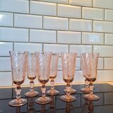 8 Rosaline champagne flutes