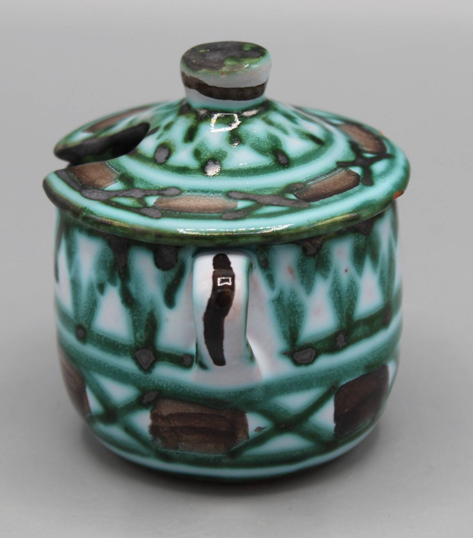 Vintage ceramics - vallauris mustard pot robert picault