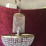 Chandelier basket pearls and tassels