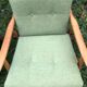 Fauteuils scandinaves bois blond vintage Années 60