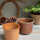 Pair of old faisselle molds