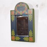 Bohemian mirror in painted wood