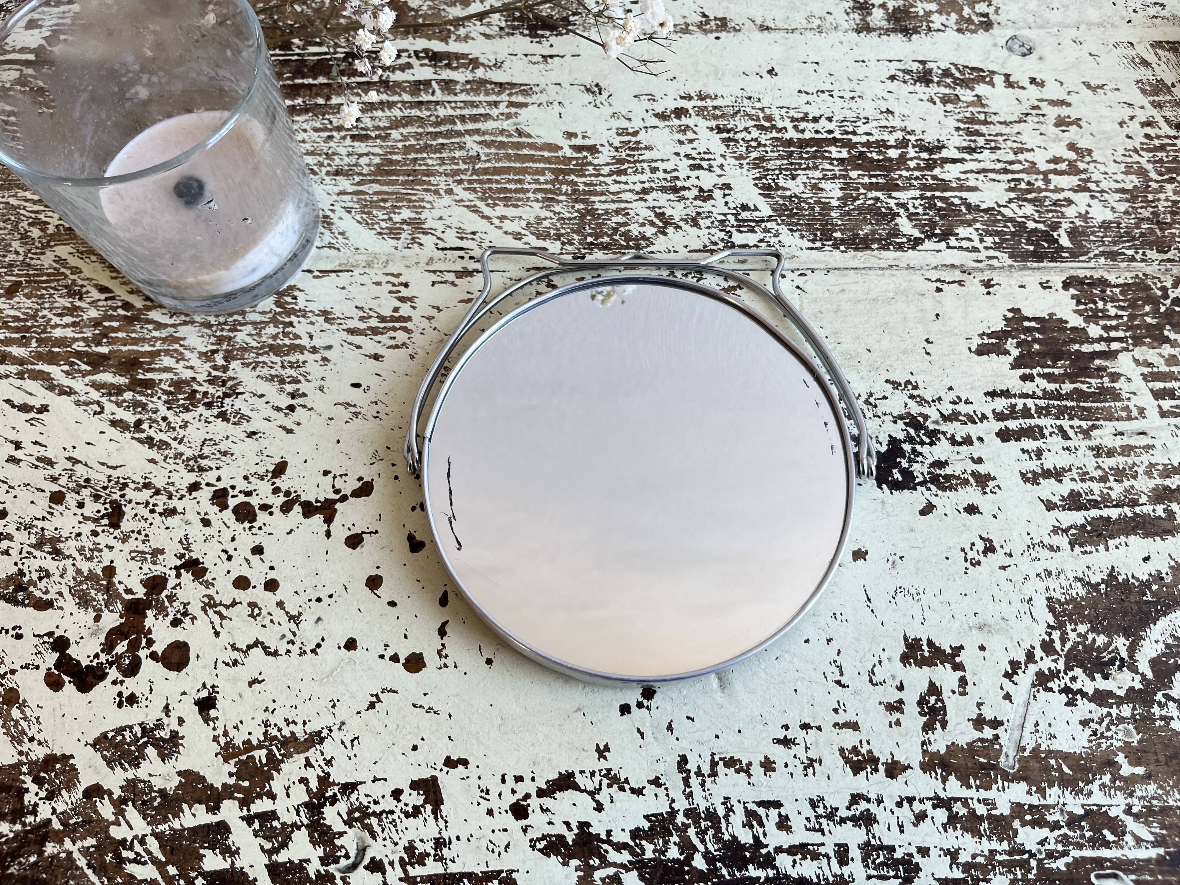Round barber mirror 12.5 cm