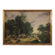 Italian countryside landscape painting oil on canvas from 20th century