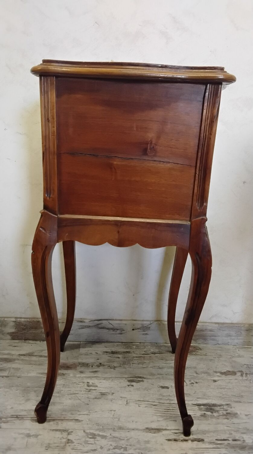 Antique wooden bedside table