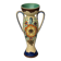 Amphora Vase Ceramic Gouda Holland - Rubens hand painted flower motif - Model 1035