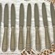 8 dessert knives, silver-plated cheese model Grand Prix de Monaco.