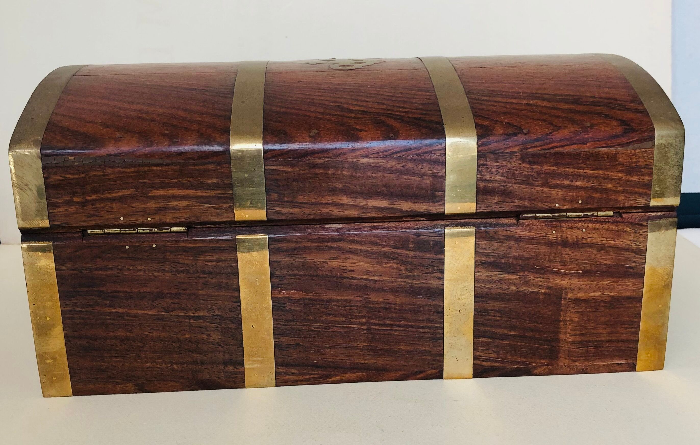 Large exotic wooden box