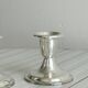 Pair of lightweight silver metal candlesticks