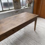 Farmhouse table in oak and walnut 2m