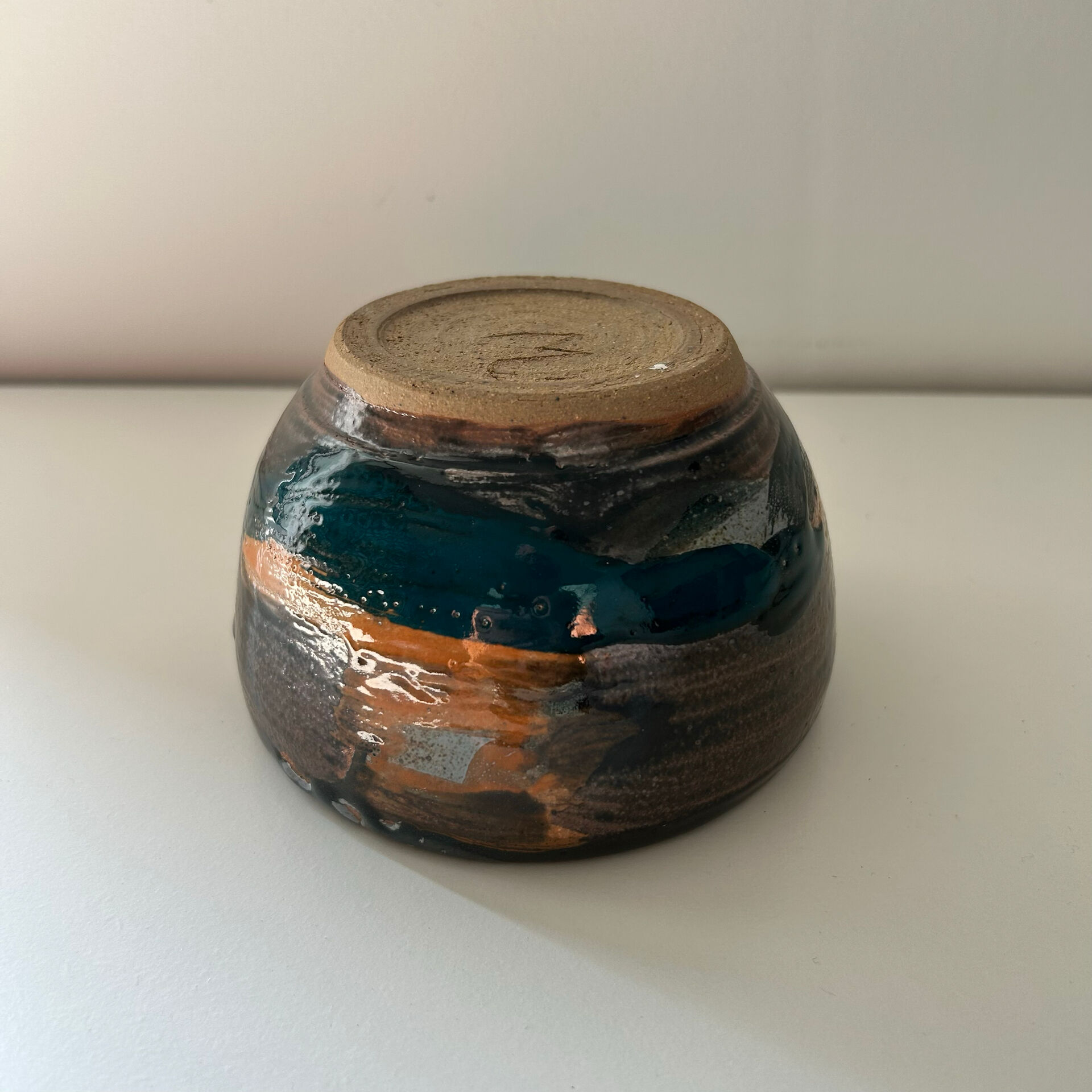 Artisanal signed plant pot