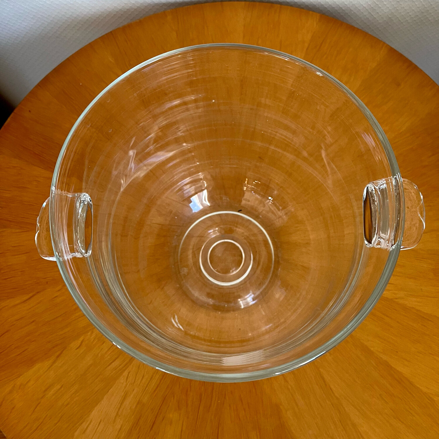 Vintage glass champagne bucket