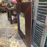 Miroir cuir marron