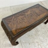 Table basse sculptée à la main Chine années 1930