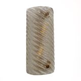 Pair of Smoked Twisted Sconces /cm H30