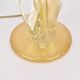 Lampe de table vintage en verre de Murano avec paillettes d'or