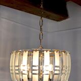 Blue Veca chandelier in Murano glass Italy 1970