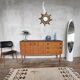 Vintage modernist French teak TV/hifi cabinet