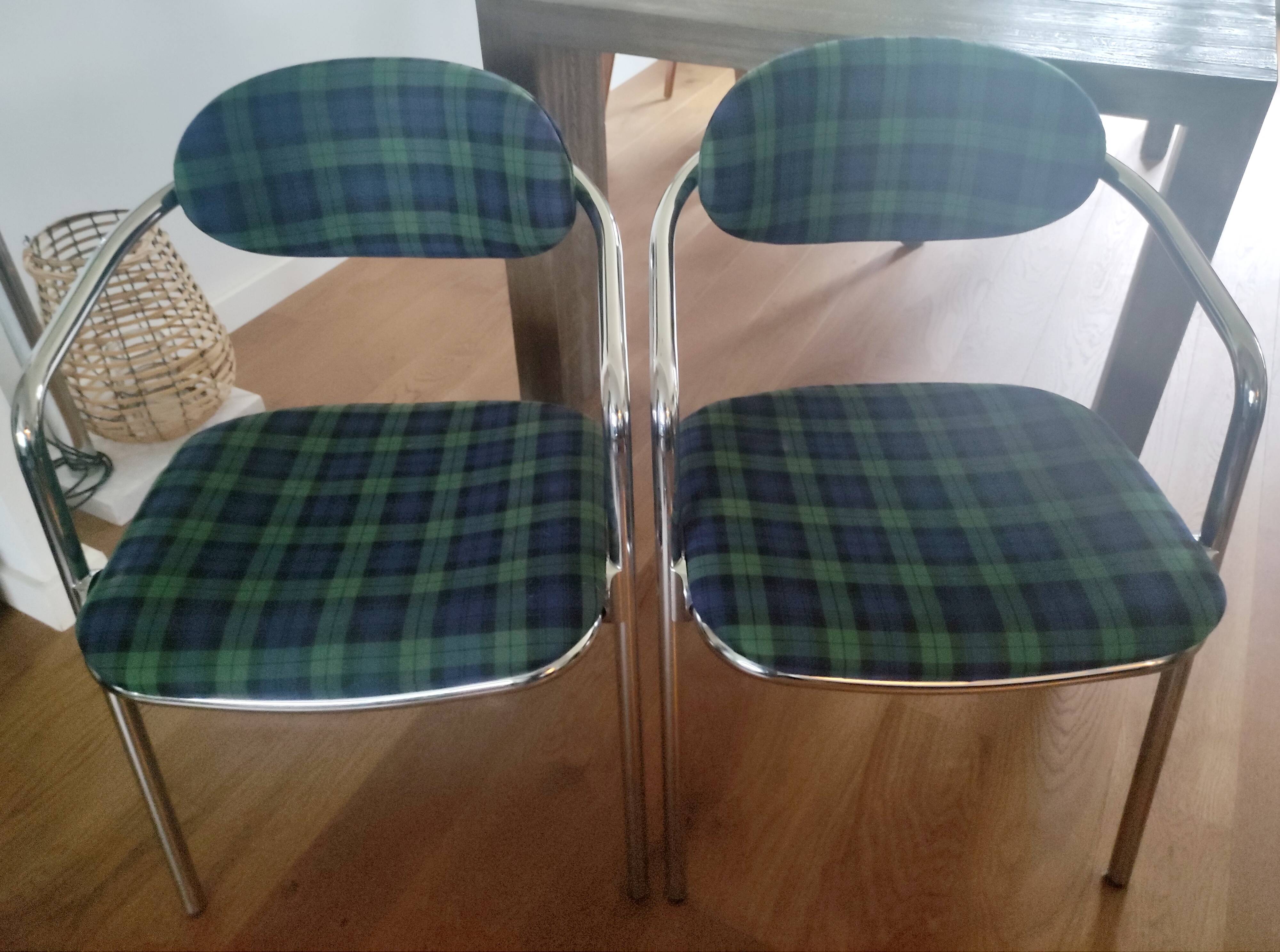 Tubular chairs from the 70s