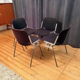 Set of four DSC 106 chairs designed by Giancarlo Piretti, Anonima Castelli,