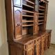 Clockside cabinet from the Louis XV period in walnut and elm, fully carved.