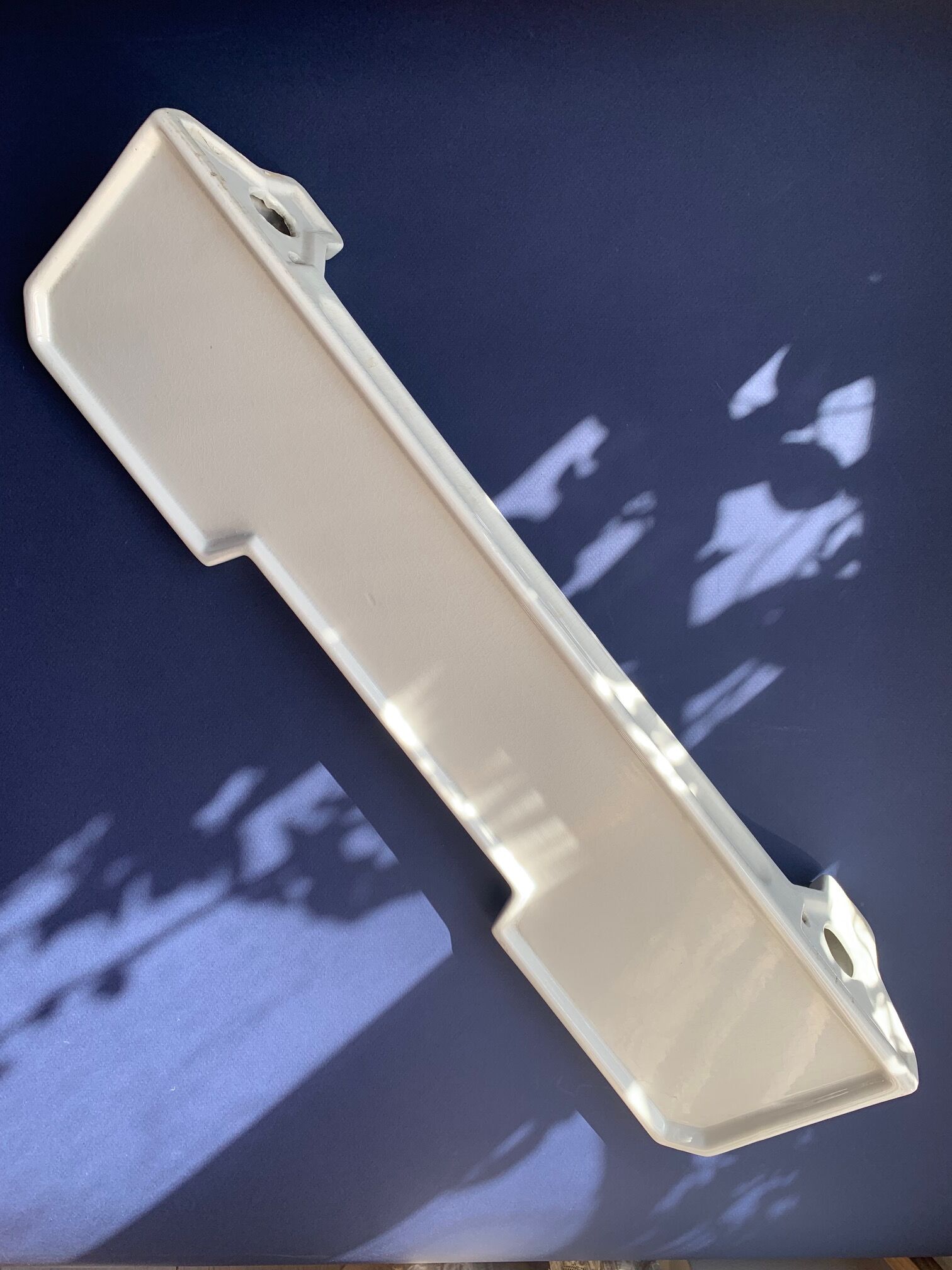 Bathroom shelf Art Deco in white porcelain 1930