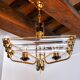 Tubular Venini chandelier, Murano glass, 1970, Italy