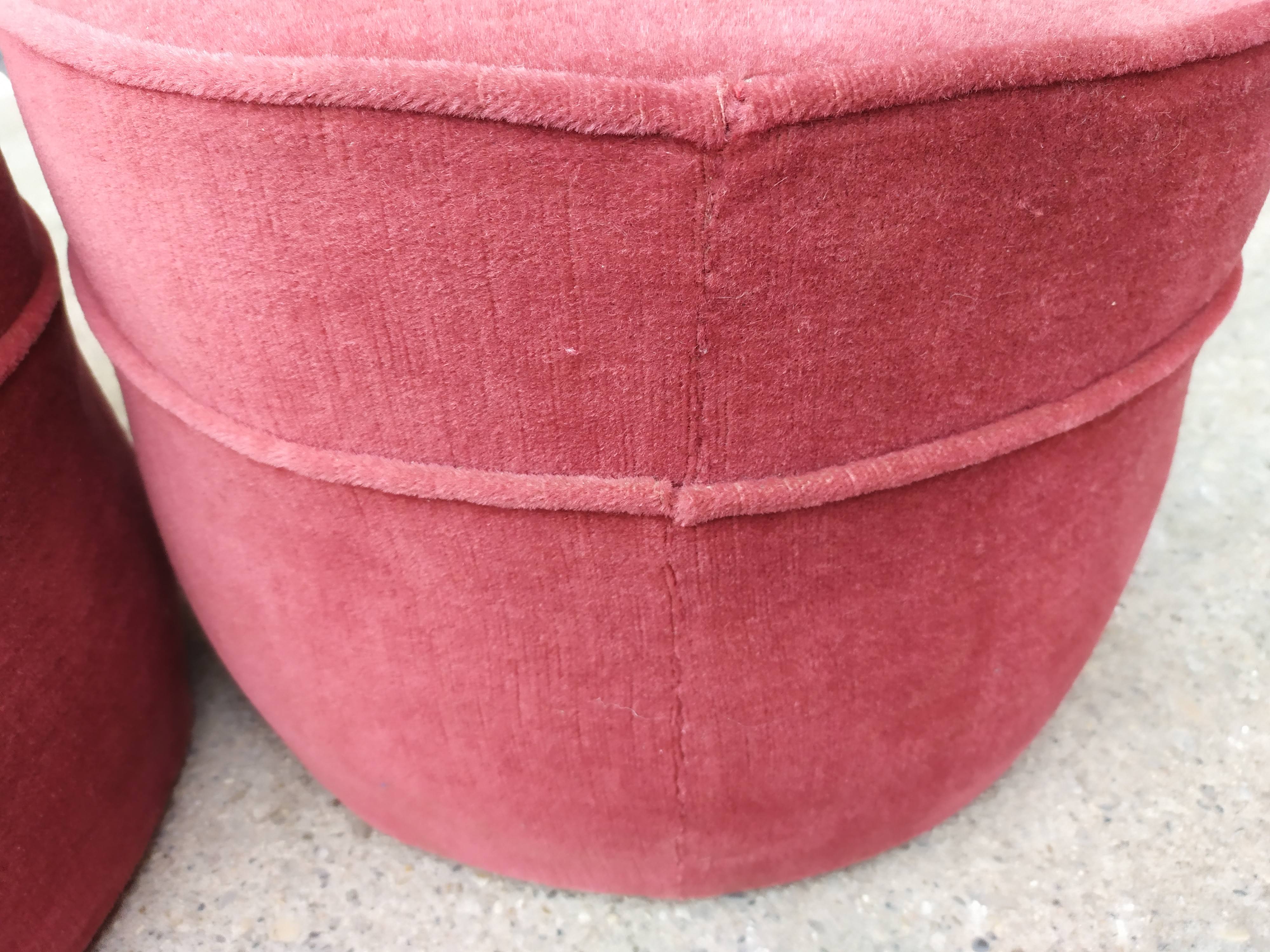 Art deco velvet beanbags