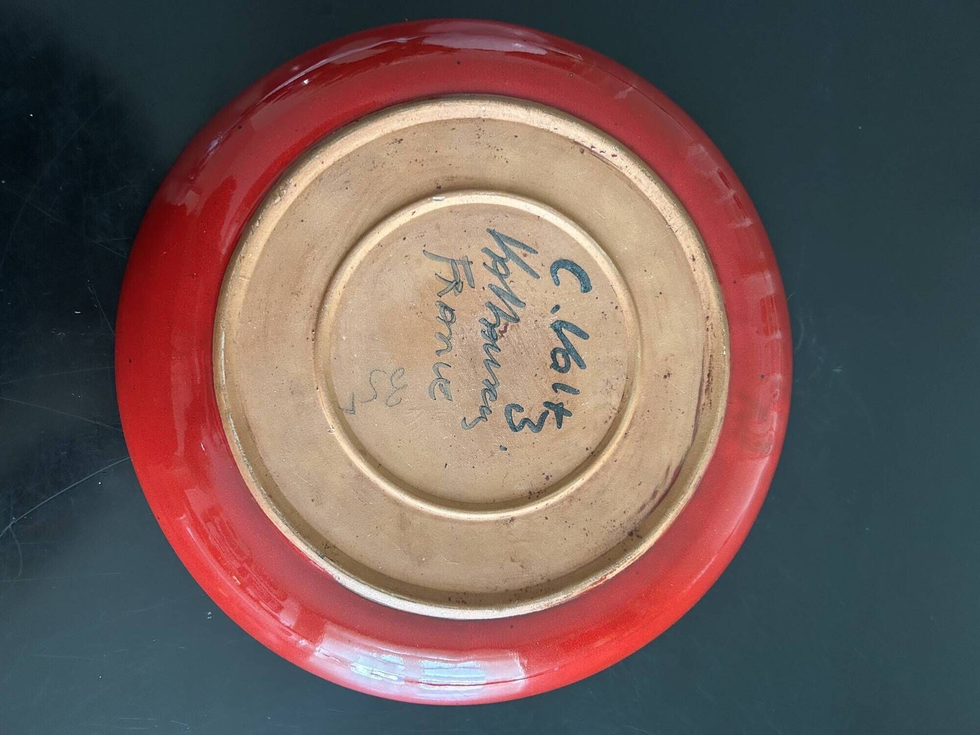ceramic plate 32cm Charles Voltz Vallauris