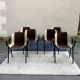 Set de 6 fauteuils bridges Albert Jacob / Grofillex 1970