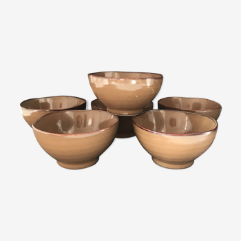 Sandstone bowls, set of 6