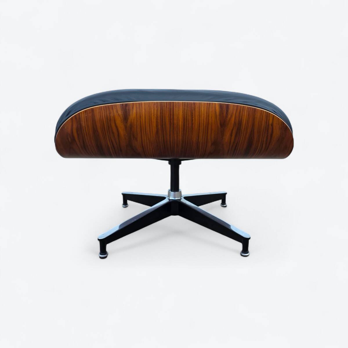 Black & Santos Herman Miller Original Eames Lounge Chair & Ottoman